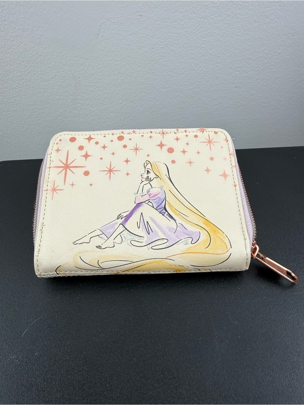 Loungefly Disney Tangled Rapunzel Illustrated Lantern Tower Zip Wallet